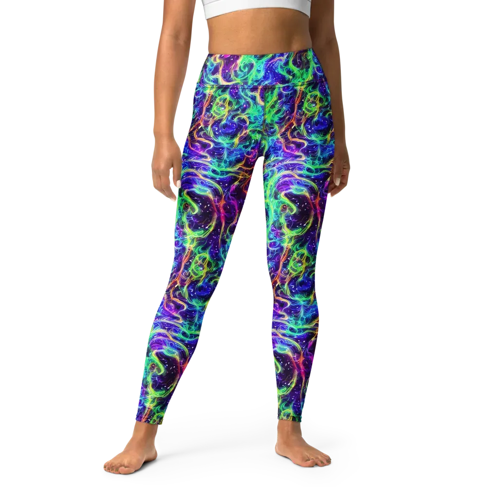 Afterdark Illusion on Yoga Leggings — Front