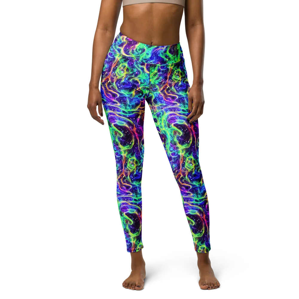 Afterdark Illusion on Yoga Leggings — Front
