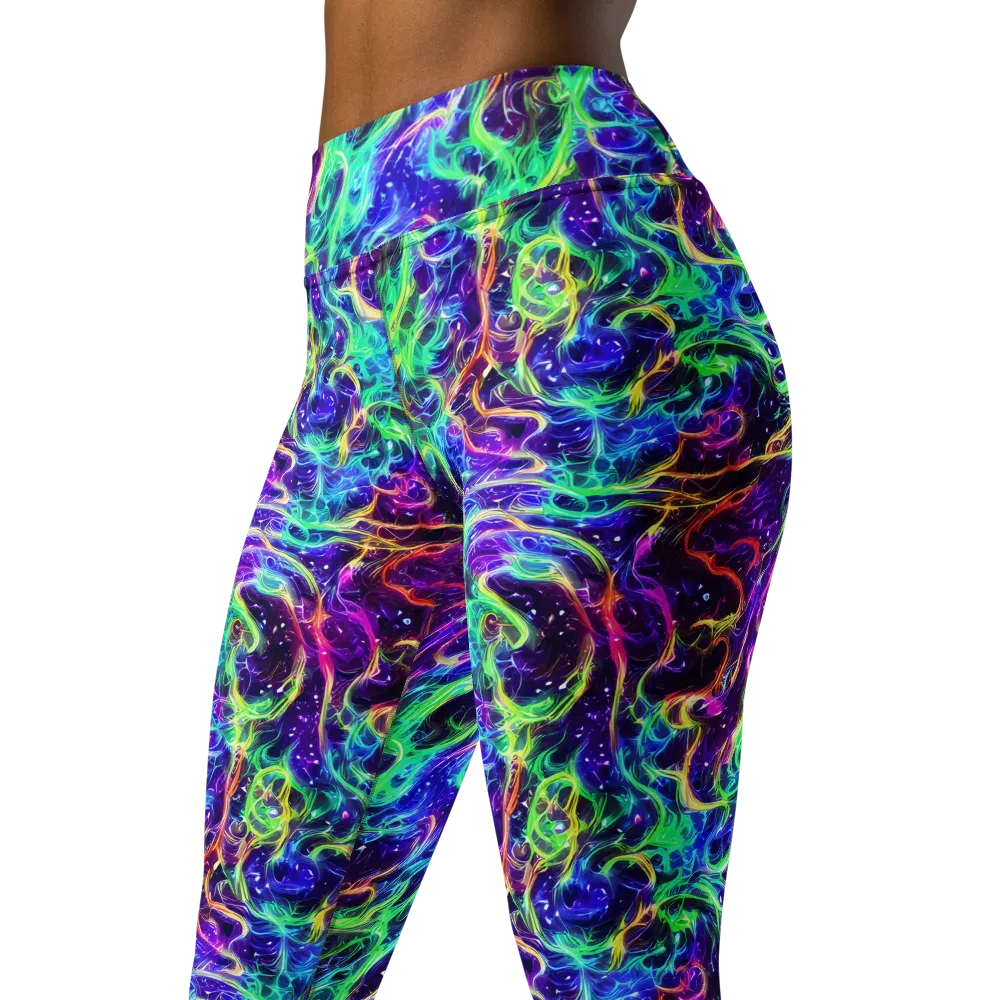 Afterdark Illusion on Yoga Leggings — Left Front
