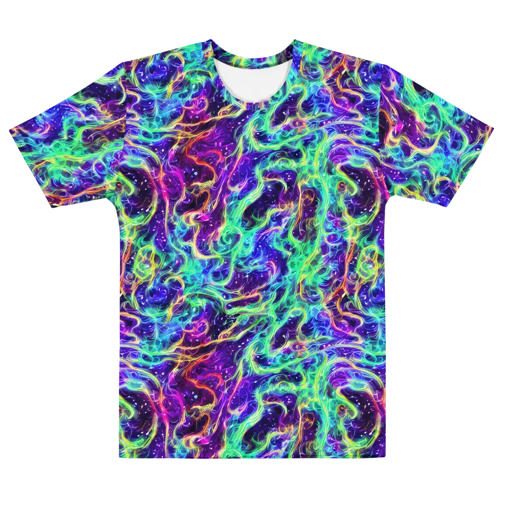 Afterdark Illusion on Men's Cotton Crew Neck T-Shirt — Front