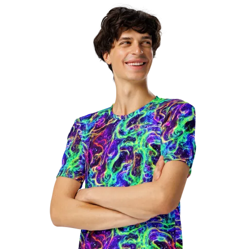 Afterdark Illusion on a Men's Crew Neck T-Shirt