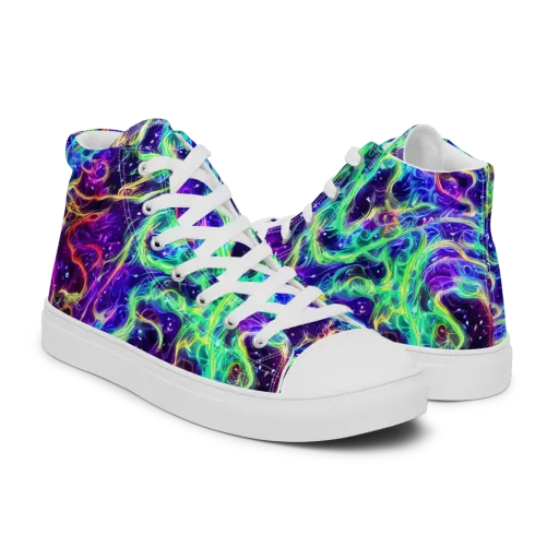 Afterdark Illusion on a Men's High Top Canvas Shoes