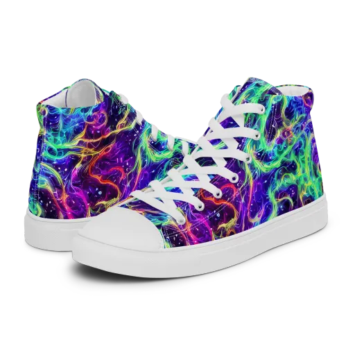 Afterdark Illusion on a Women's High Top Canvas Shoes