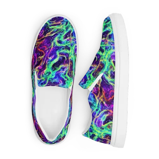 Afterdark Illusion on a Men's Slip-On Canvas Shoes