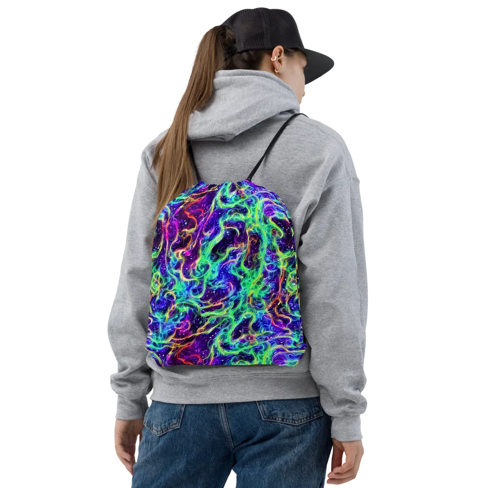 Afterdark Illusion on Drawstring Bag — Front