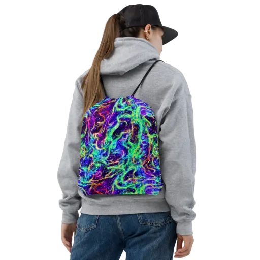 Afterdark Illusion on a Drawstring Bag