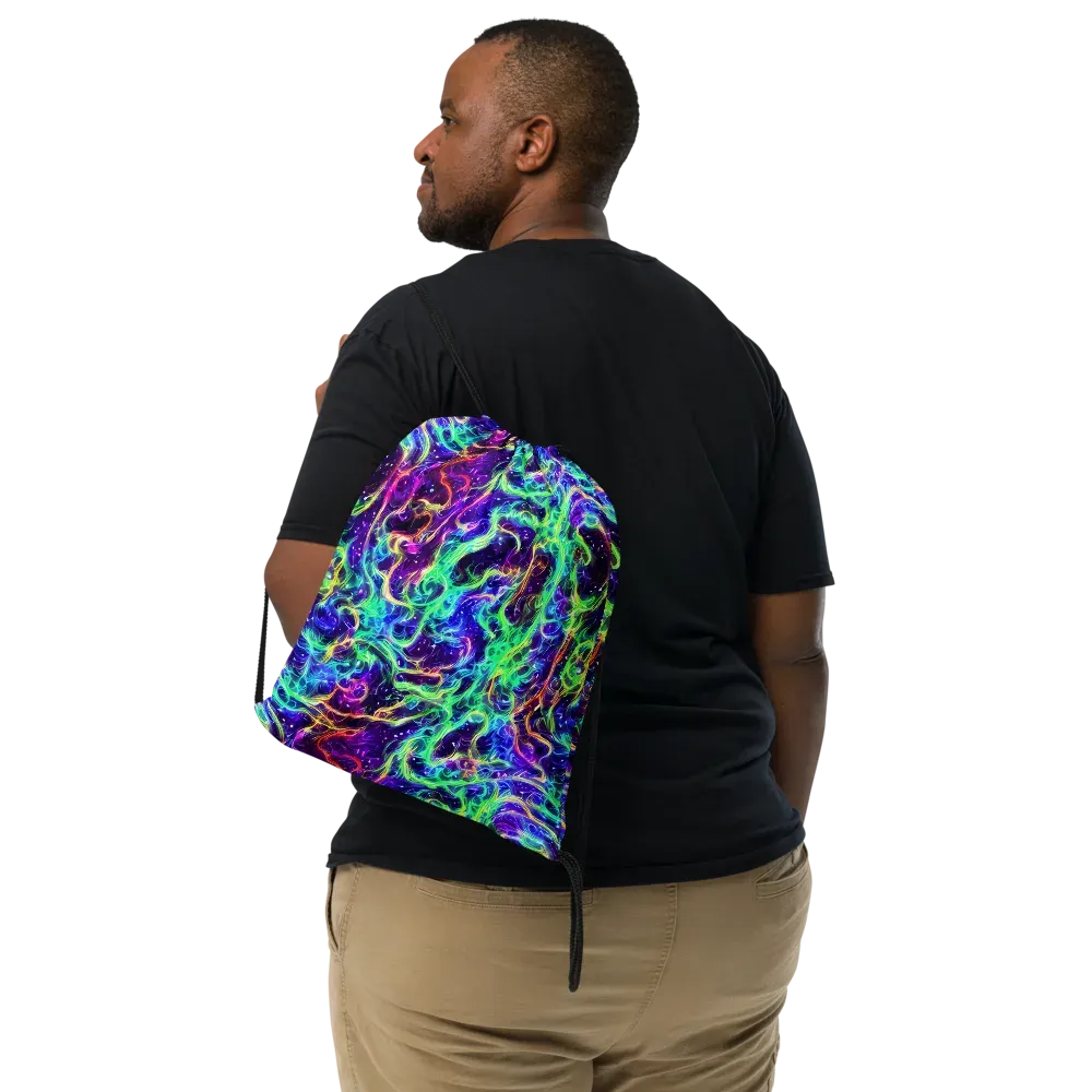 Afterdark Illusion on Drawstring Bag — Front