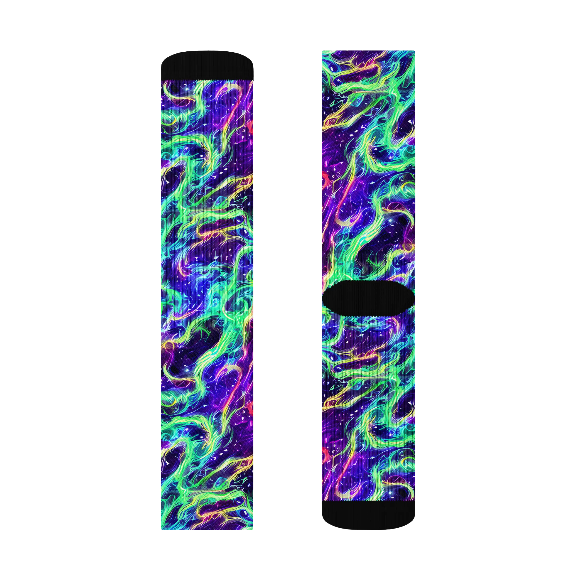 Afterdark Illusion on Socks — Left Sock