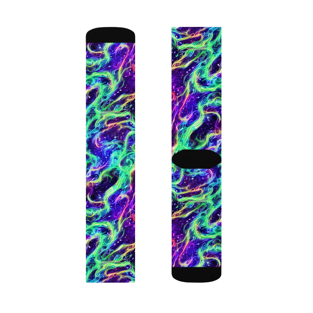 Afterdark Illusion on Socks — Right Sock