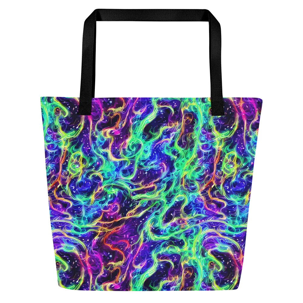 Afterdark Illusion on Large Tote Bag W/ Pocket — Front