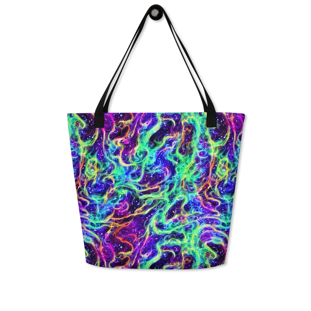 Afterdark Illusion on Large Tote Bag W/ Pocket — Front