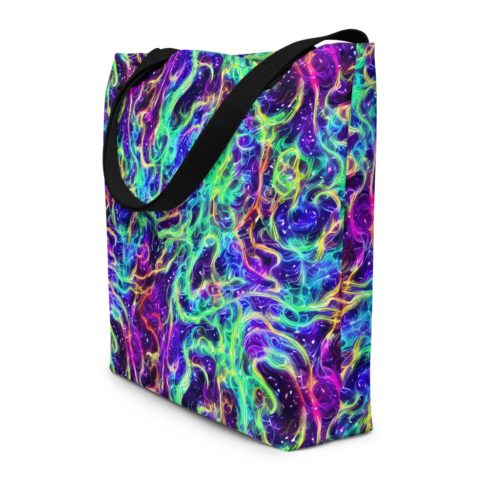 Afterdark Illusion on Large Tote Bag W/ Pocket — Front