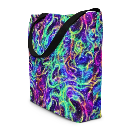 Afterdark Illusion on a Large Tote Bag W/ Pocket