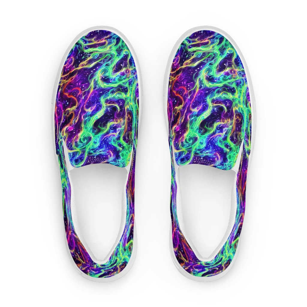 Afterdark Illusion on Women's Slip-On Canvas Shoes — Front