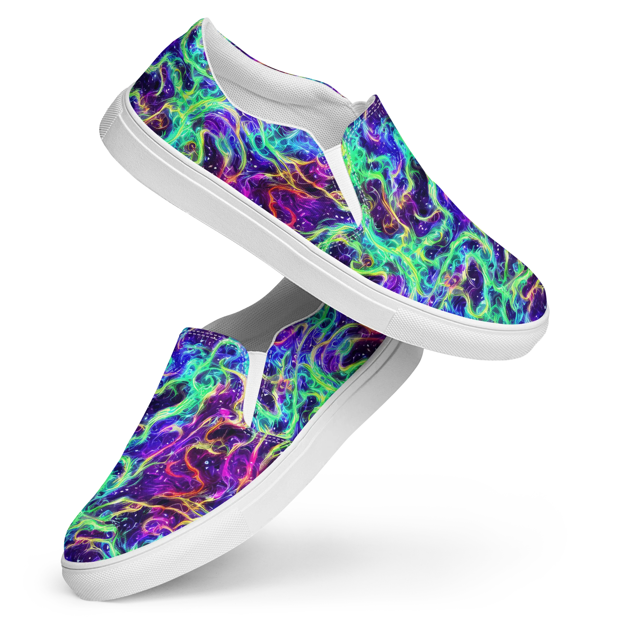 Afterdark Illusion on Women's Slip-On Canvas Shoes — Front