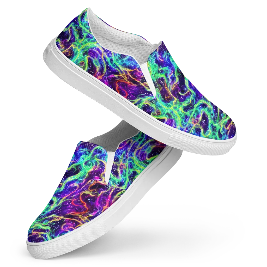 Afterdark Illusion on Women's Slip-On Canvas Shoes — Front