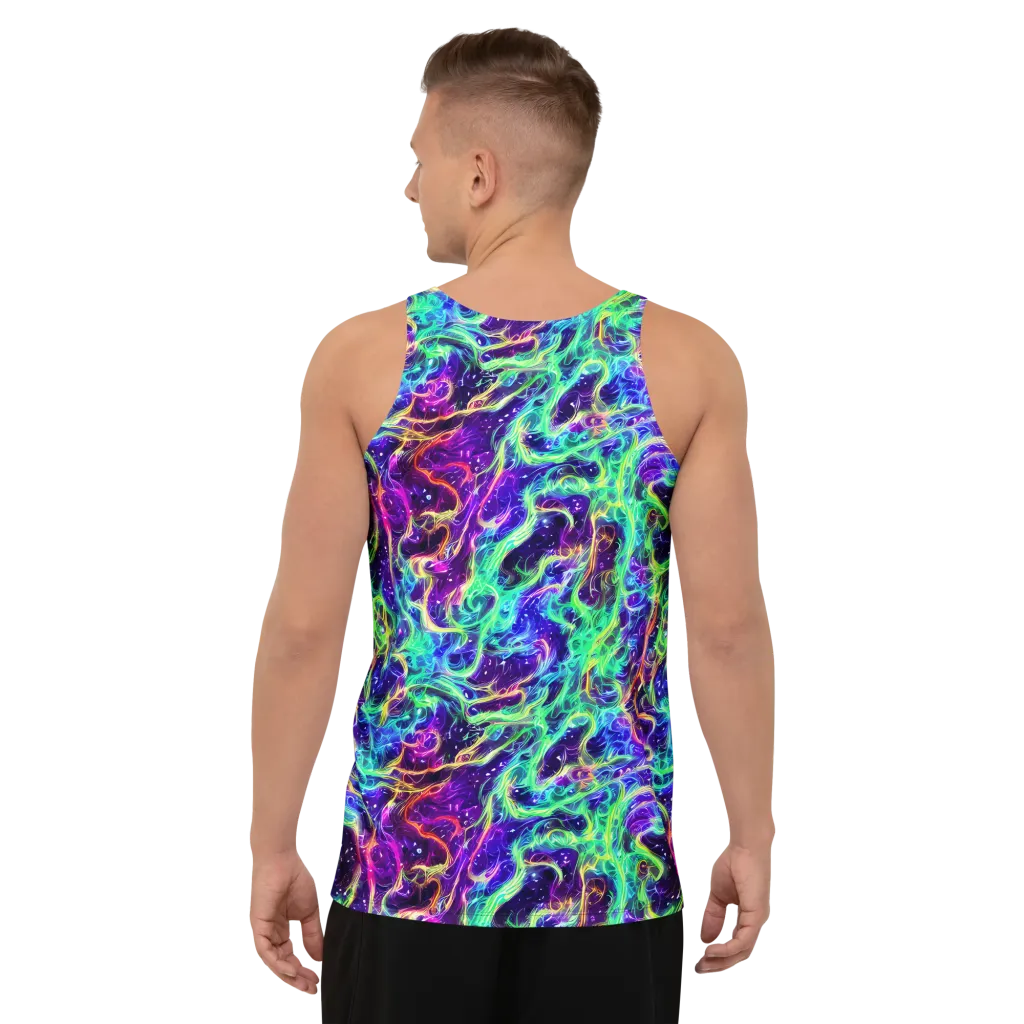 Afterdark Illusion on Men's Tank Top — Back