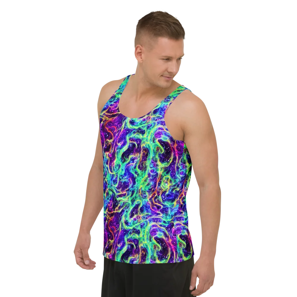 Afterdark Illusion on Men's Tank Top — Left Front