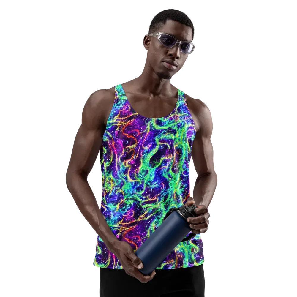 Afterdark Illusion on Men's Tank Top — Front