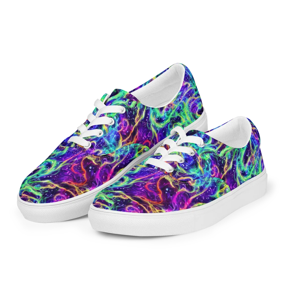 Afterdark Illusion on Men's Lace-Up Canvas Shoes — Left Front