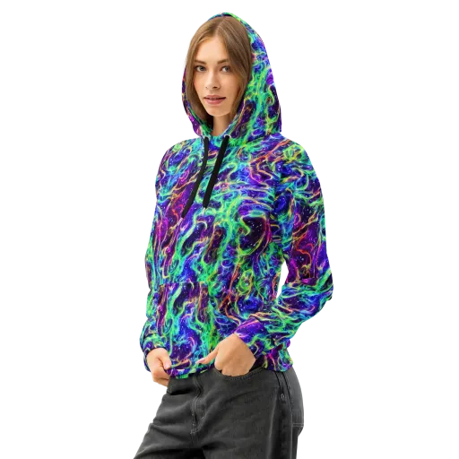 Afterdark Illusion on a Cotton Hoodie