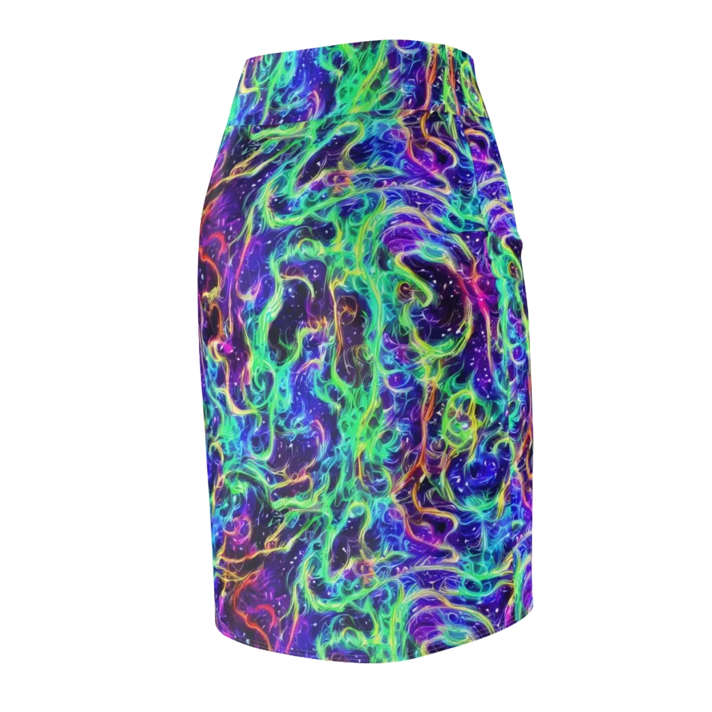 Afterdark Illusion on Pencil Skirt — Back Side