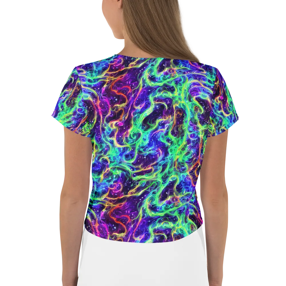 Afterdark Illusion on Crop Tee — Back