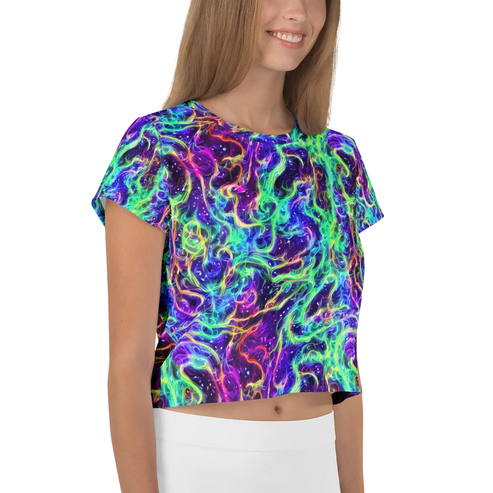 Afterdark Illusion on Crop Tee — Right