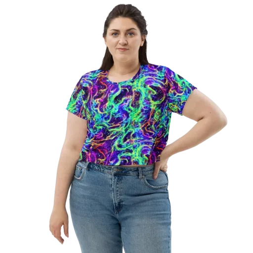 Afterdark Illusion on a Crop Tee