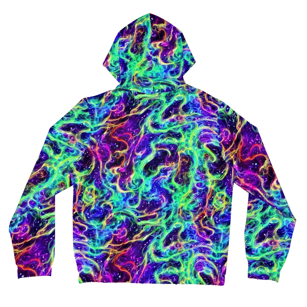 Afterdark Illusion on Women's Full-Zip Hoodie — Back