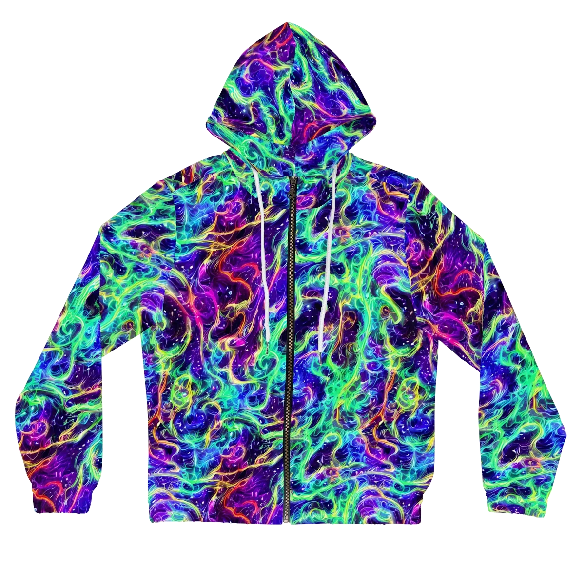 Afterdark Illusion on Women's Full-Zip Hoodie — Front