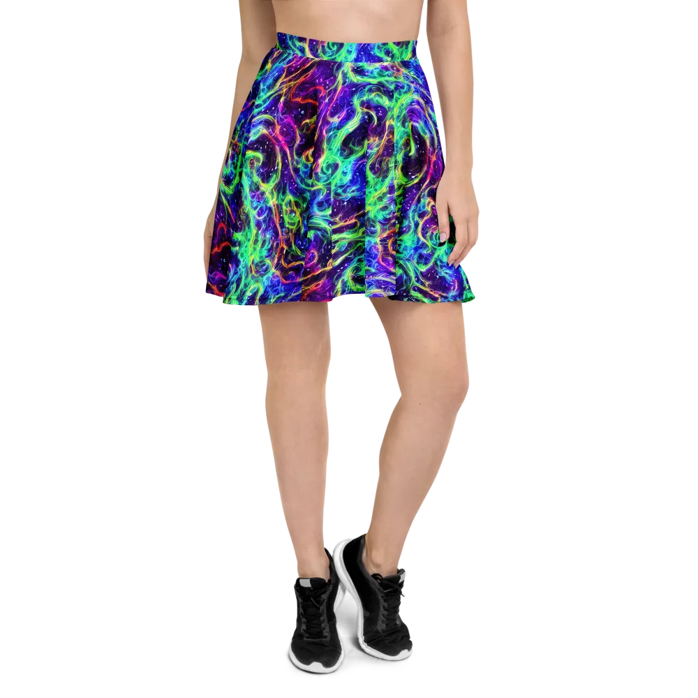 Afterdark Illusion on Skater Skirt — Front