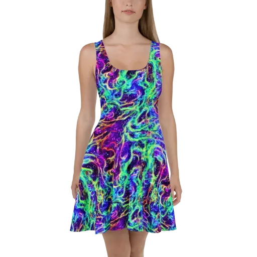 Afterdark Illusion on a Skater Dress