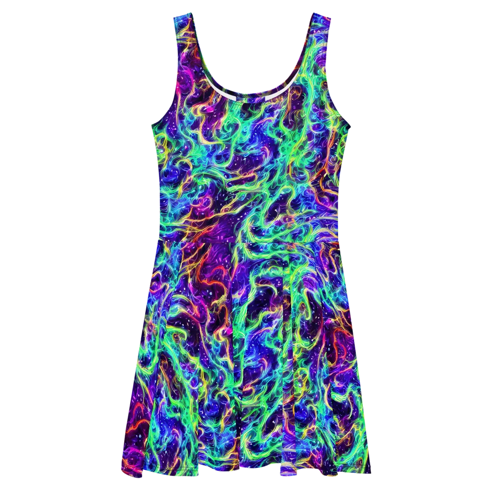 Afterdark Illusion on Skater Dress — Front