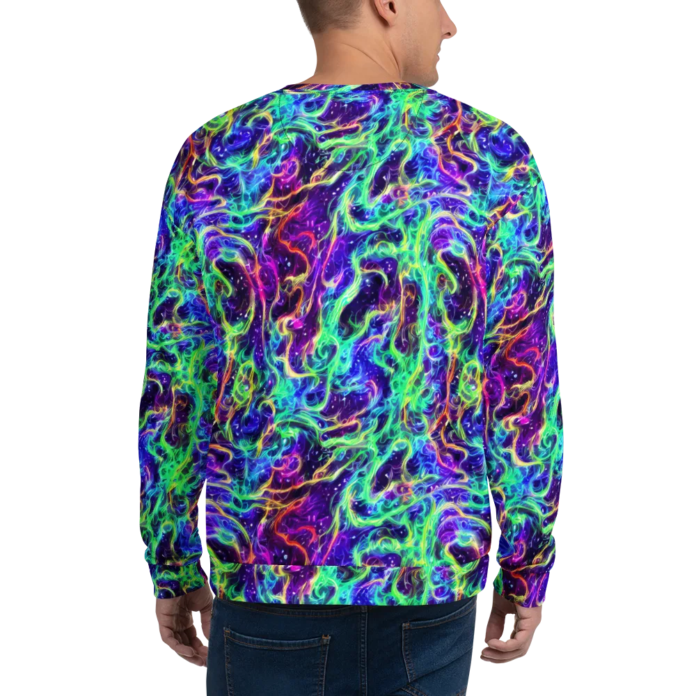 Afterdark Illusion on Sweatshirt — Back