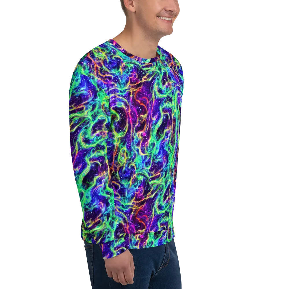 Afterdark Illusion on Sweatshirt — Right Front
