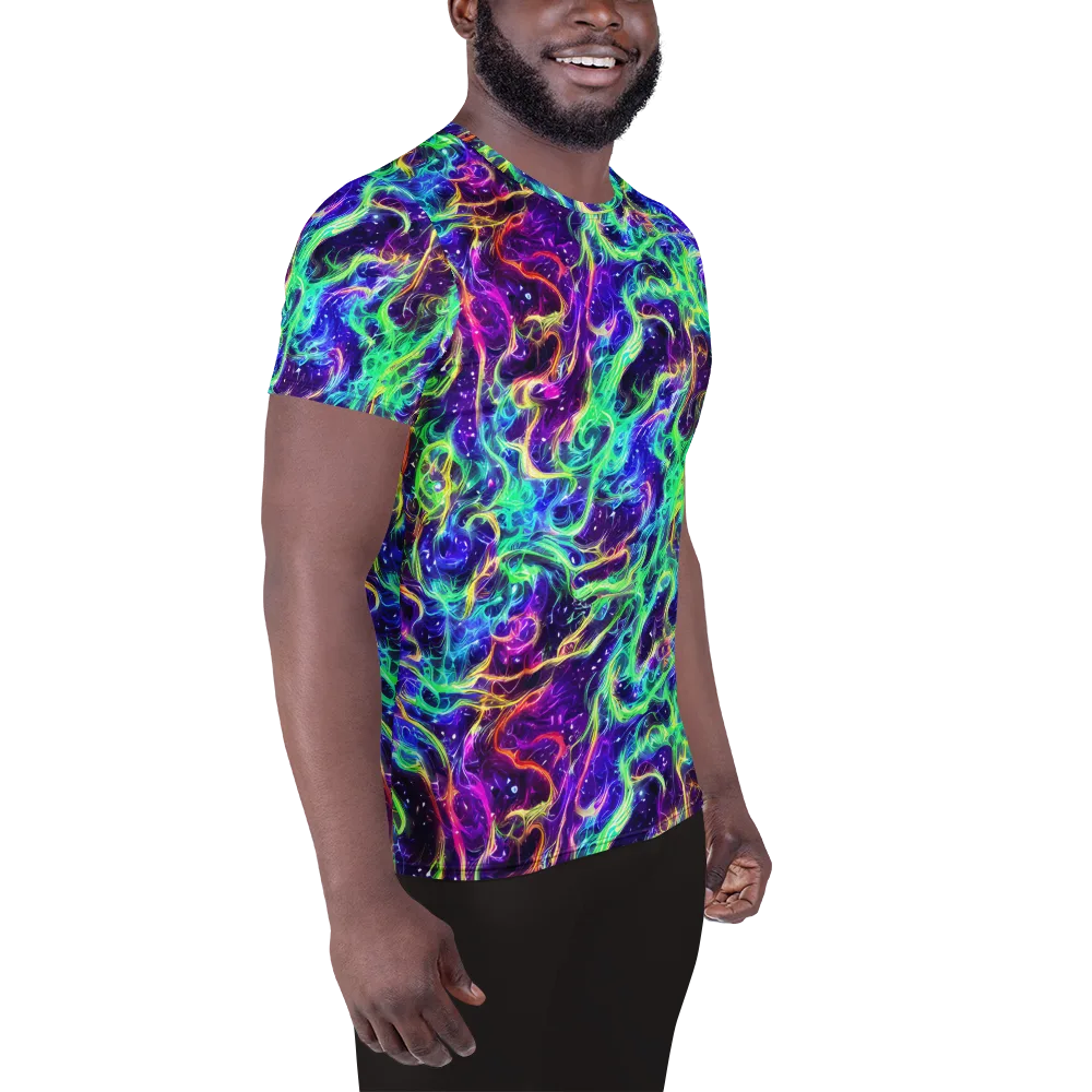 Afterdark Illusion on Men's Athletic T-Shirt — Right
