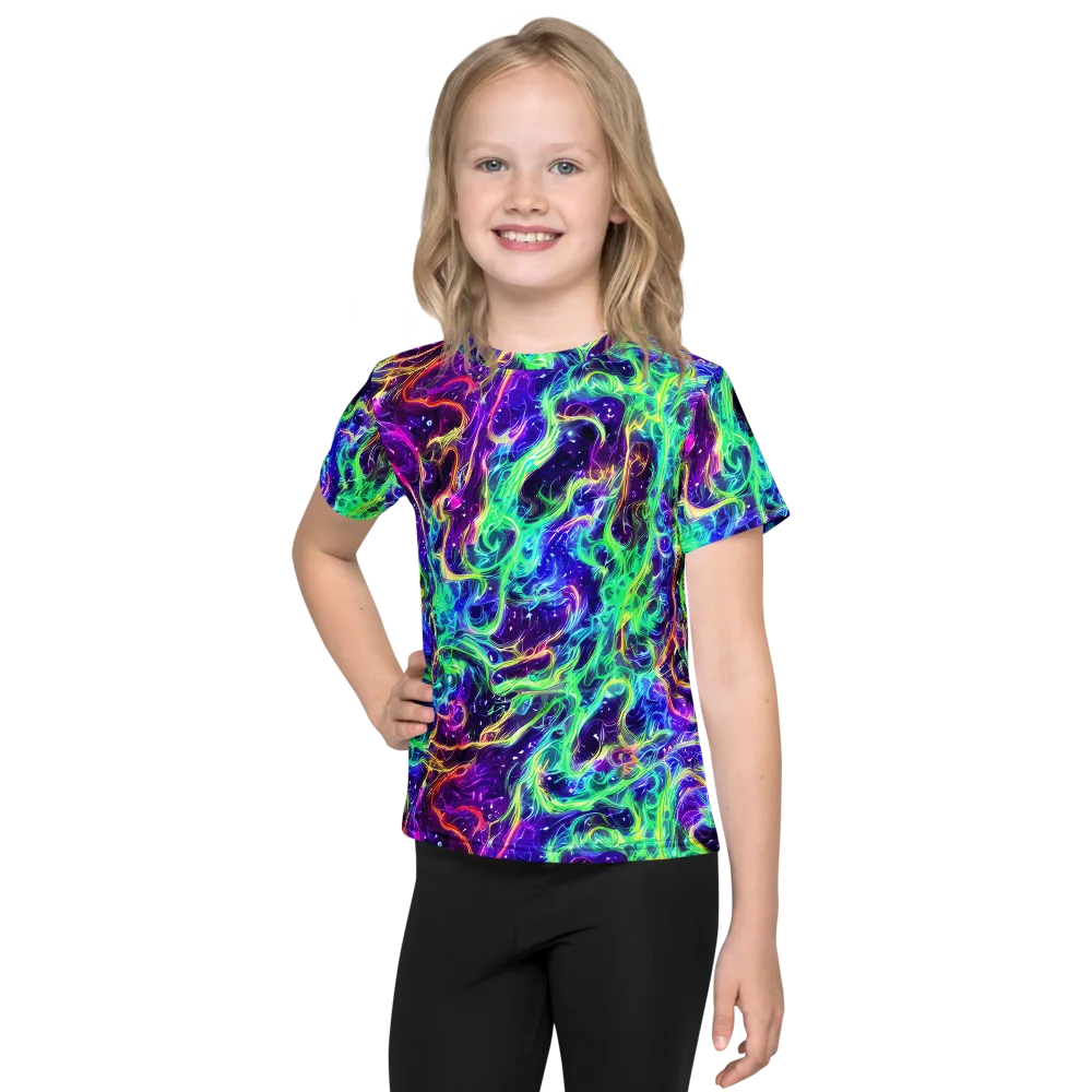Afterdark Illusion on Kids Crew Neck T-Shirt — Front