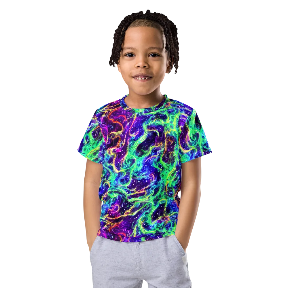 Afterdark Illusion on Kids Crew Neck T-Shirt — Front