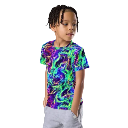 Afterdark Illusion on a Kids Crew Neck T-Shirt