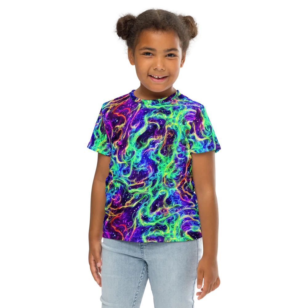 Afterdark Illusion on Kids Crew Neck T-Shirt — Front