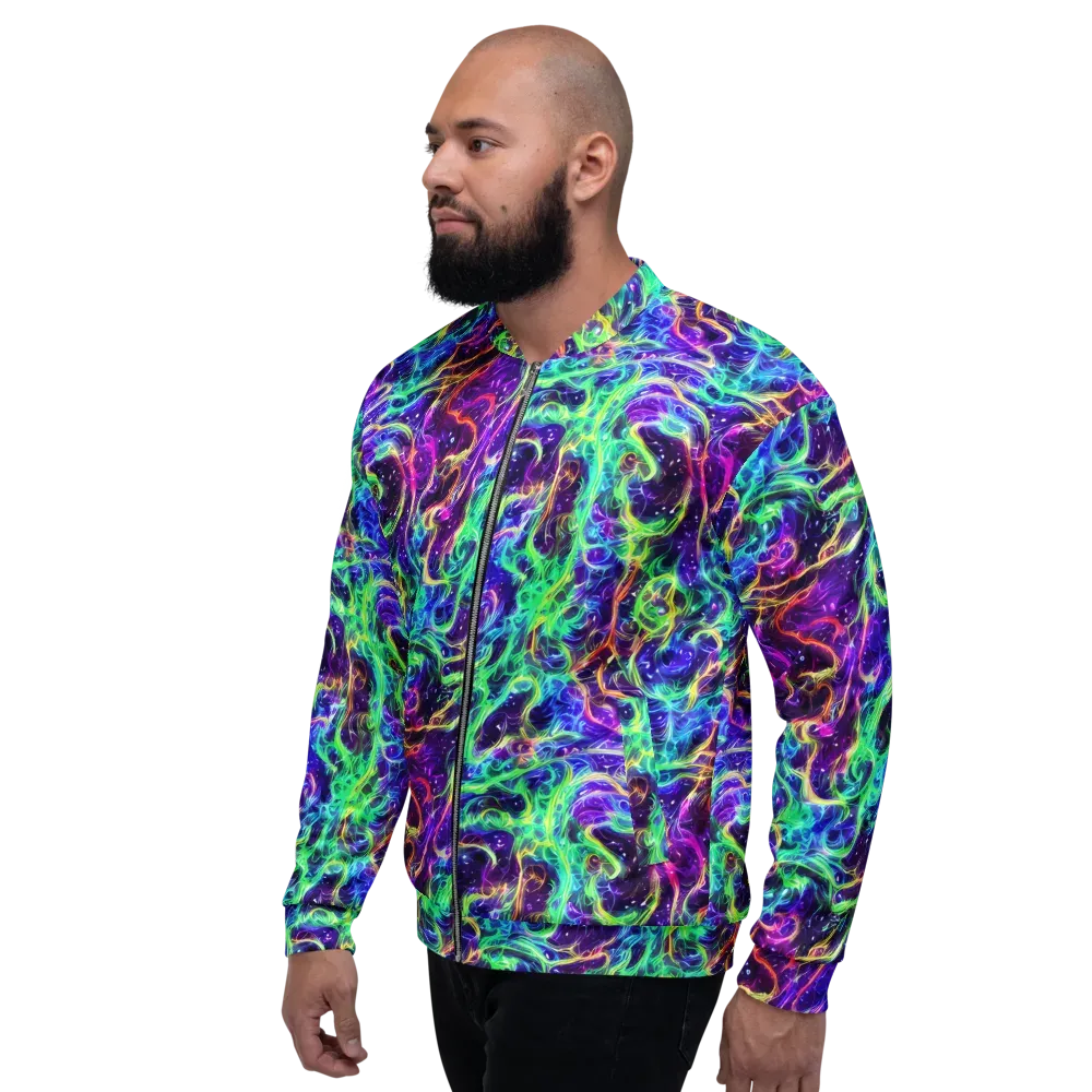 Afterdark Illusion on Bomber Jacket — Left