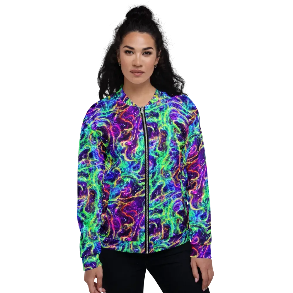Afterdark Illusion on Bomber Jacket — Front