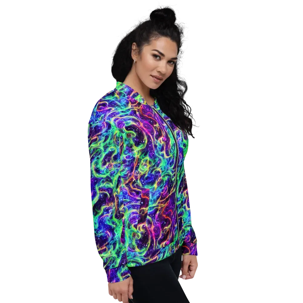 Afterdark Illusion on Bomber Jacket — Right