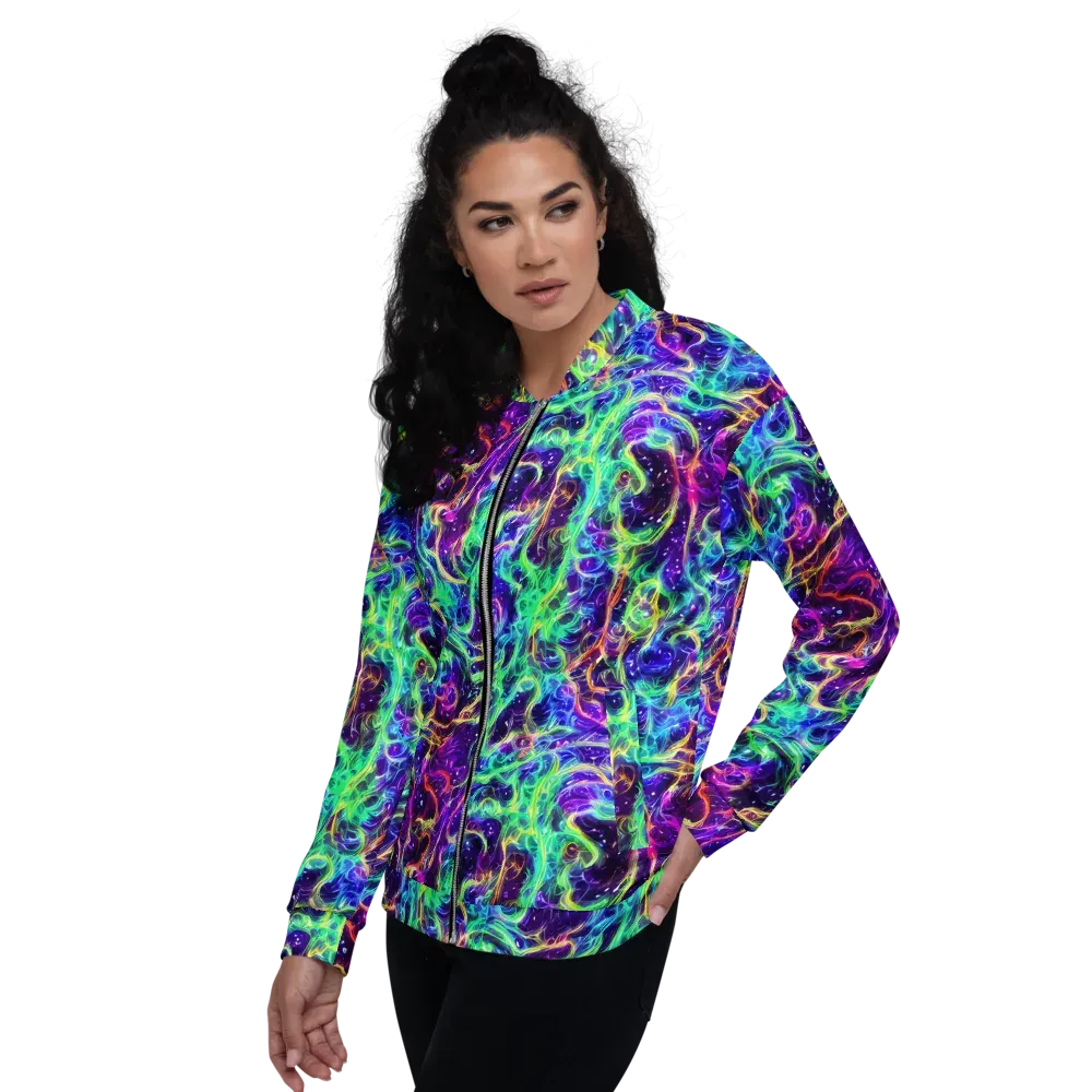 Afterdark Illusion on Bomber Jacket — Left