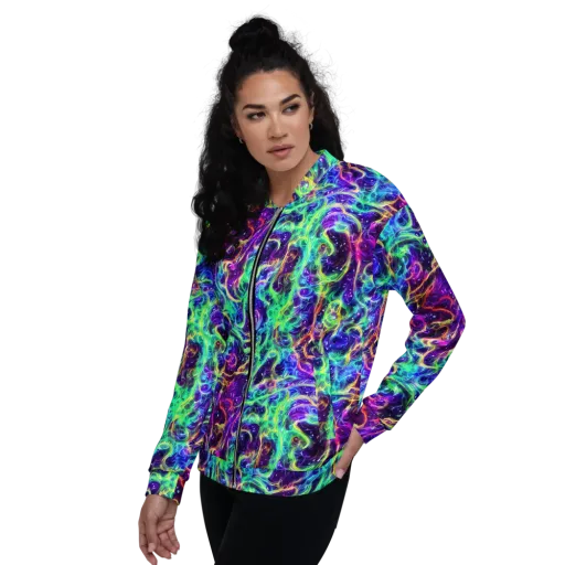 Afterdark Illusion on a Bomber Jacket