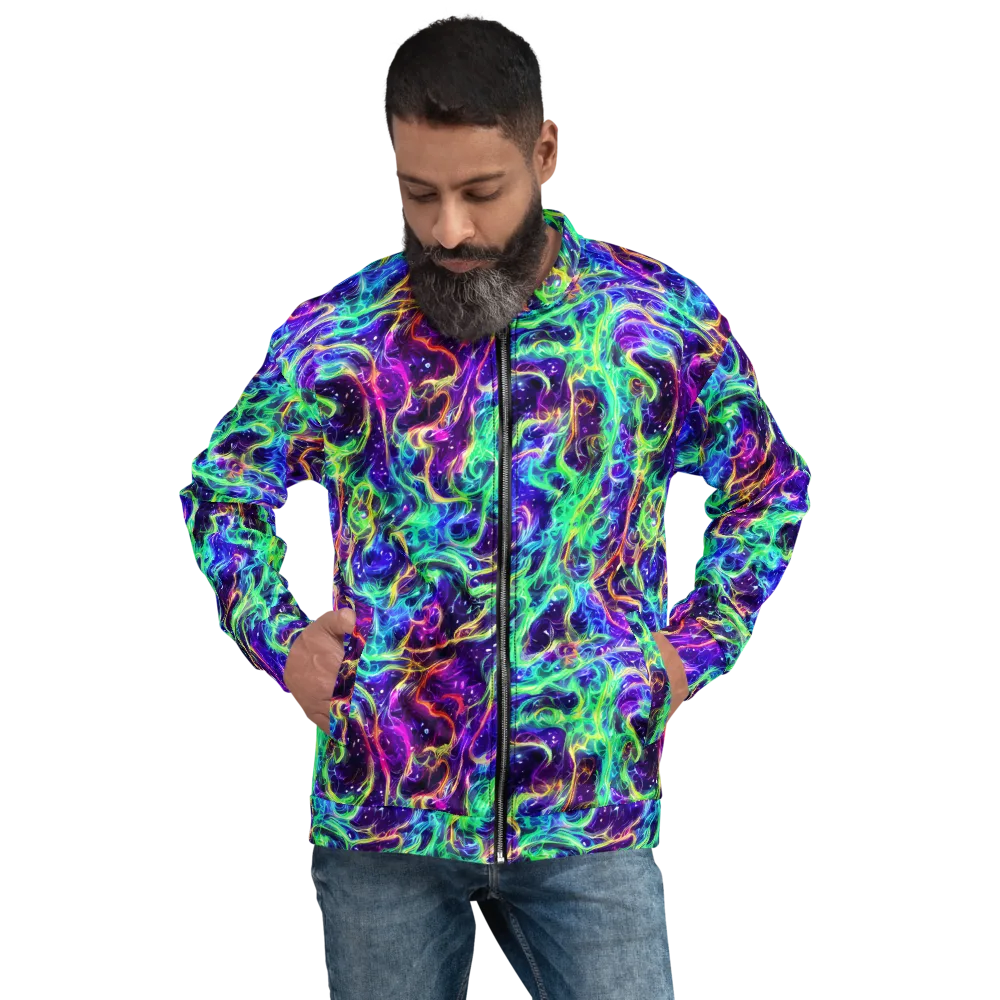 Afterdark Illusion on Bomber Jacket — Front