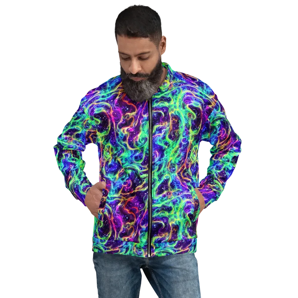 Afterdark Illusion on Bomber Jacket — Front