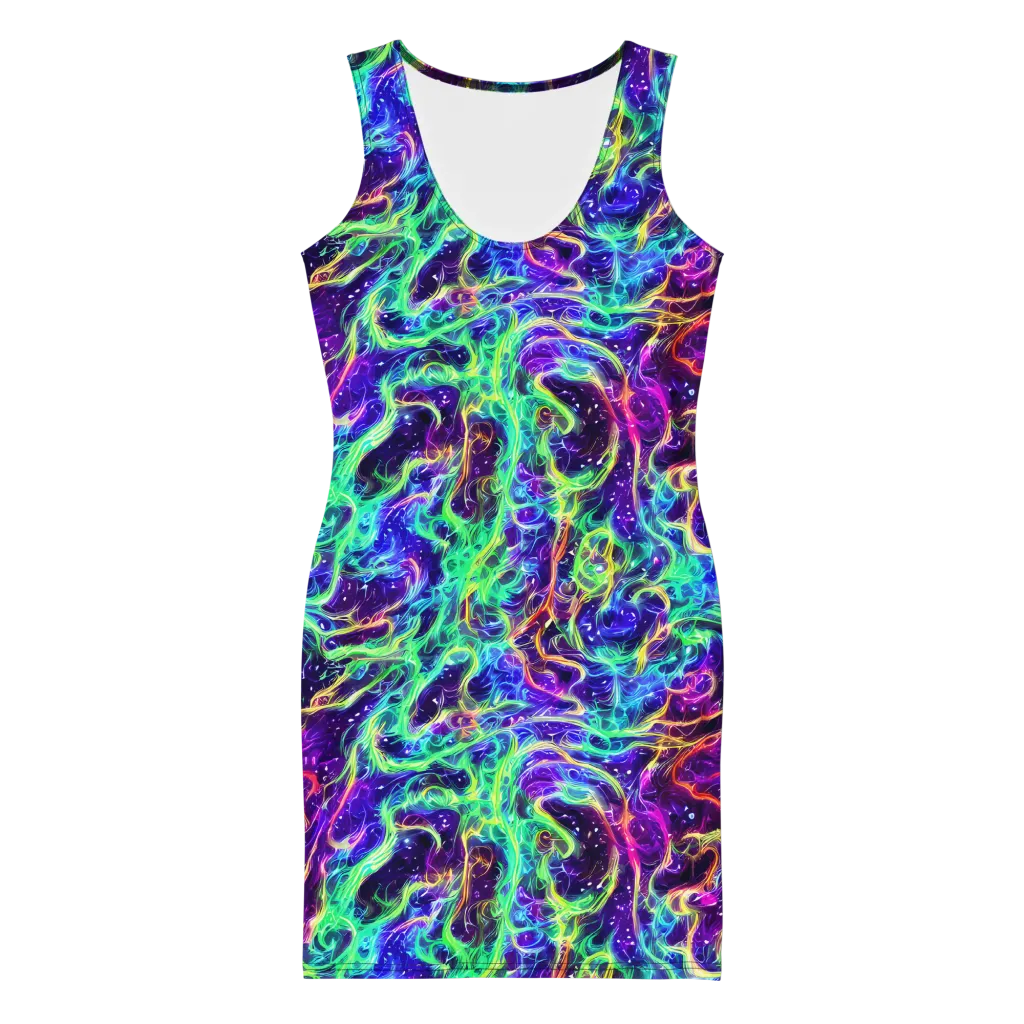 Afterdark Illusion on Bodycon Dress — Front