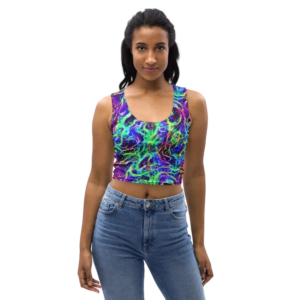 Afterdark Illusion on Crop Top — Front